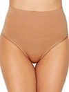 Yummie Seamlessly Shaped Thong In Almond