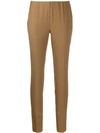 P.a.r.o.s.h Wool Slim Trousers In Neutrals