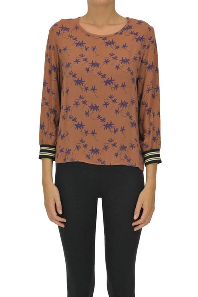 Bellerose Printed Viscose Blouse In Brown