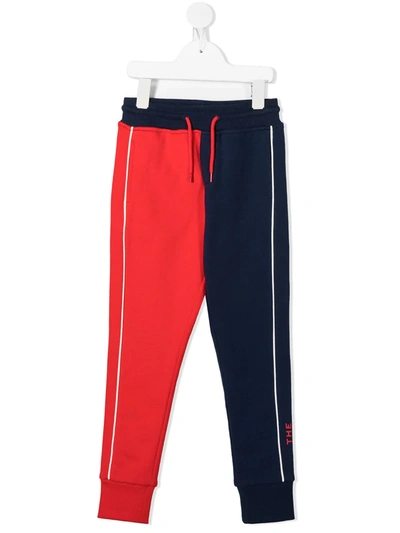 Marc Jacobs Kids' Colour Block Track Trousers In Blue