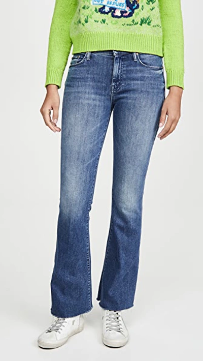 Mother The Scrapper Cuff Ankle Fray Jeans In Groovin'