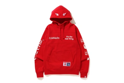 Pre-owned Bape  X Coca Cola Pullover Hoodie Red