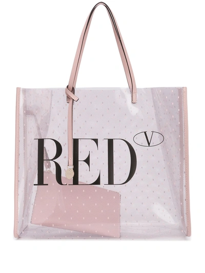 Red Valentino Pointote Shopping Bag In Neutrals | ModeSens