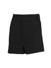 Milly Pilar Cady Pleated Shorts In Black