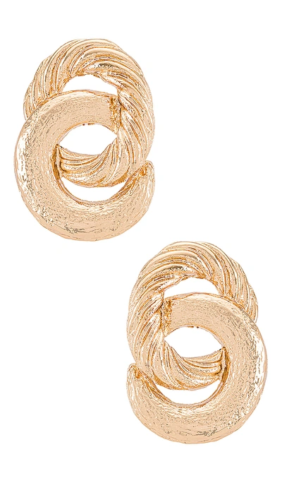 Amber Sceats Interlocking Earring In Gold