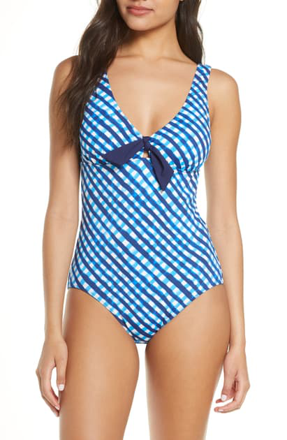 tommy bahama gingham swimsuit