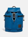 Coach Pacer Utility Backpack With Patch In Black Copper/pacific