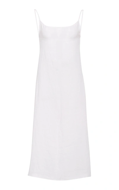 Anemone Women's Ramie Slip Dress In White
