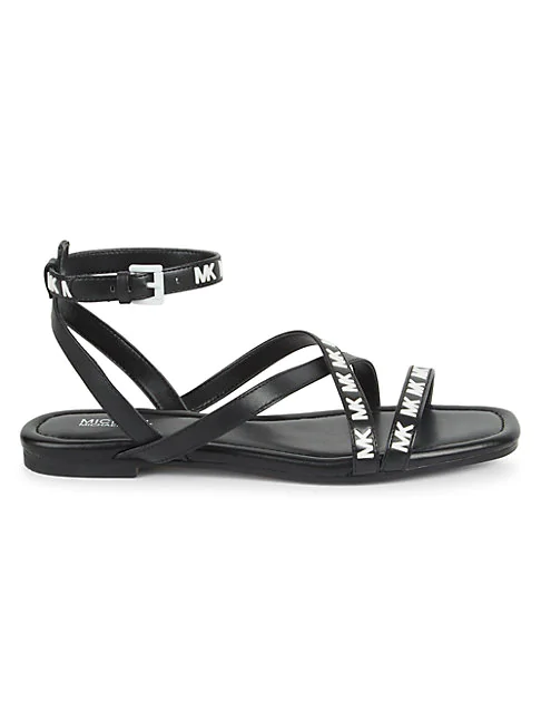 michael michael kors women's tasha strappy flat sandals