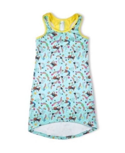 Girl Power Sport Kids' Little Girls Gym Cat Dress In Multi