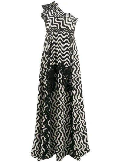 Stella Mccartney Women's Macey Silk One-shoulder Gown In Black