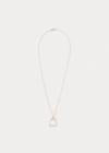 Polo Ralph Lauren Pavé Diamond Necklace In Rose Gold