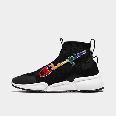 Champion Little Kids Rf Mid Casual Sneakers From Finish Line In Black/rainbow