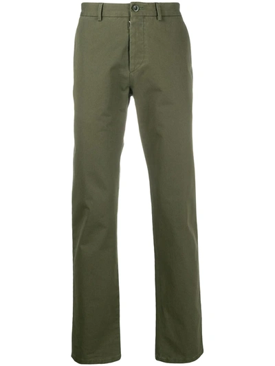 Maison Margiela Garment Dyed Regular Fit Chino Pants In Green