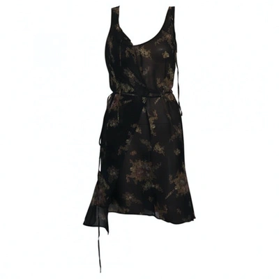 Pre-owned Comptoir Des Cotonniers Black Silk Dress