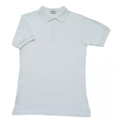 Pre-owned Valentino White Cotton Polo Shirts