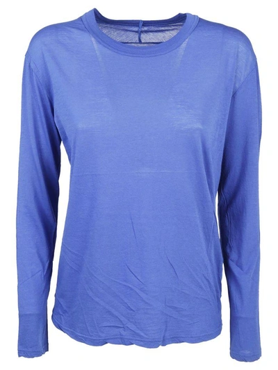 Zucca Round Neck Sweatshirt In Bluette