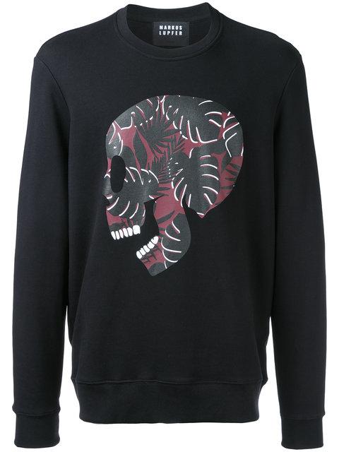 Markus Lupfer Skull Print Sweatshirt | ModeSens
