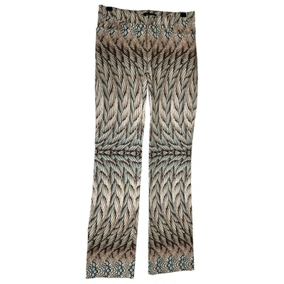 Pre-owned Roberto Cavalli Large Pants In Multicolour