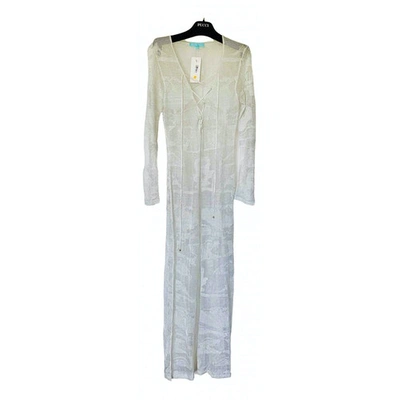 Pre-owned Melissa Odabash Maxi Dress In Silver