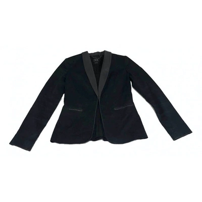 Pre-owned Emporio Armani Black Cotton Jacket