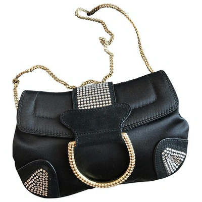 Pre-owned Dolce & Gabbana Silk Handbag In Black
