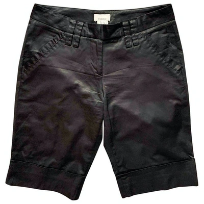 Pre-owned Pinko Silk Slim Trousers In Black