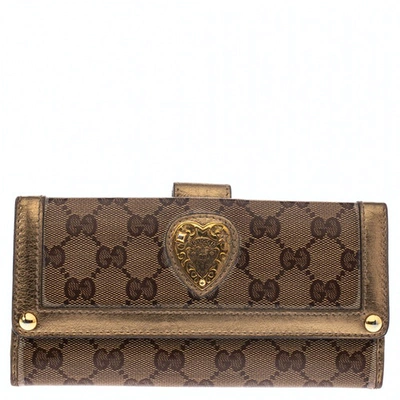 Pre-owned Gucci Brown Leather Wallet