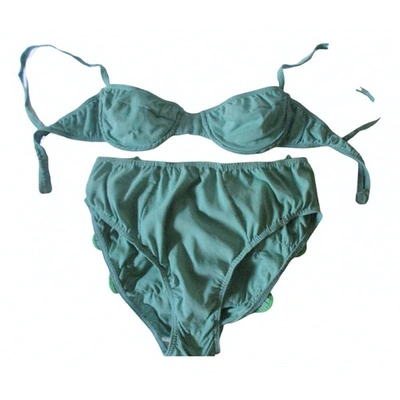 Pre-owned Laura Urbinati Two-piece Swimsuit In Green