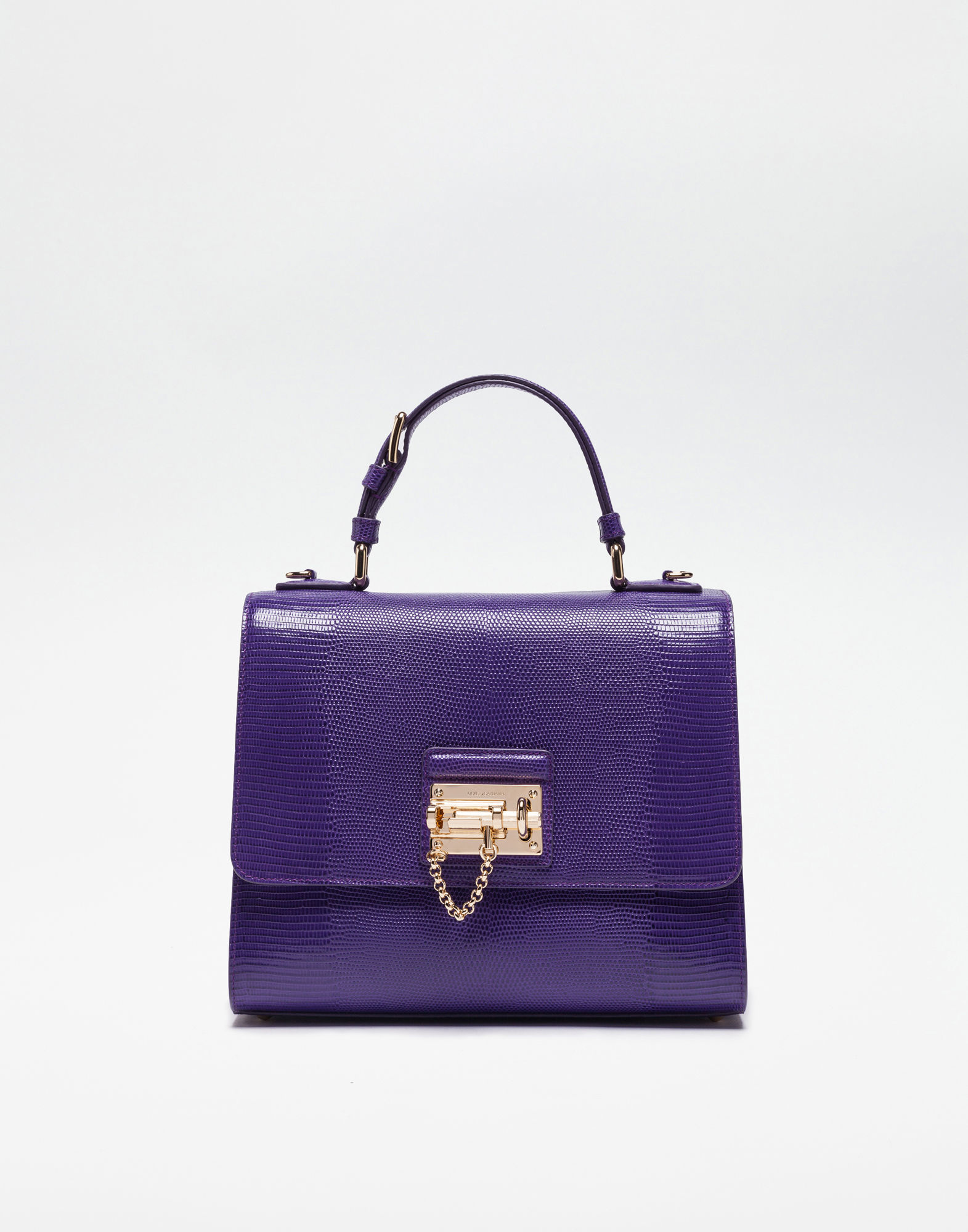 Dolce & Gabbana Leather Monica Bag In Purple | ModeSens