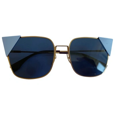 Pre-owned Fendi Blue Metal Sunglasses
