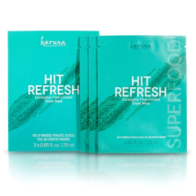 Karuna Hit Refresh Face Mask (pack Of 3) In N,a