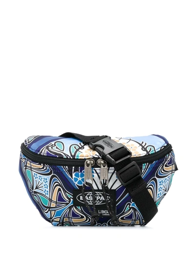 Eastpak Liberty Art Deco Spinger Belt Bag In Blue