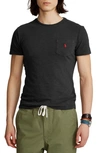 Polo Ralph Lauren Embroidered Pony Pocket T-shirt In Rl Black