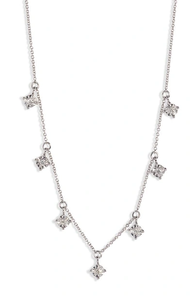 Dana Rebecca Designs Ava Bea Diamond Station Charm Necklace In White Gold/ Diamond