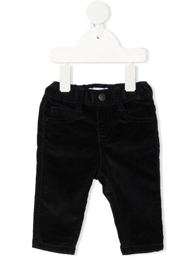 Emporio Armani Babies' Mid-rise Slim Jeans In Blue