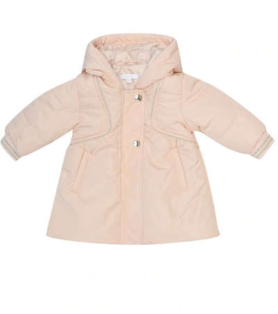 Chloé Babies' Puffball Rain Coat In Pink