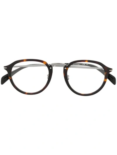 David Beckham Eyewear Db 1014 Tortoise-shell Glasses In Brown