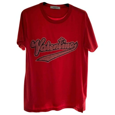 Pre-owned Valentino Red Cotton Top