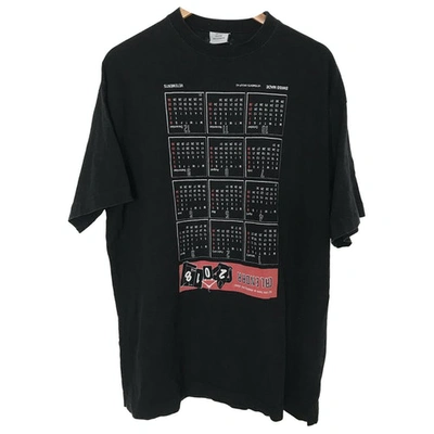 Pre-owned Vetements Black Cotton T-shirt