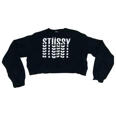 Pre-owned Stussy Black Cotton Knitwear