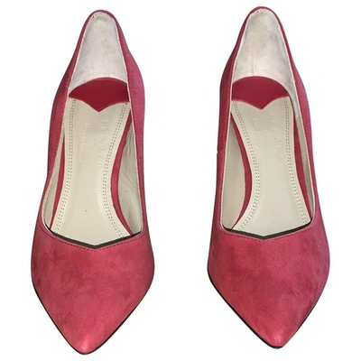 Pre-owned Sandro Fall Winter 2019 Red Suede Heels