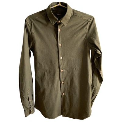 Pre-owned Miu Miu Khaki Cotton Shirts