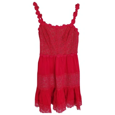 Pre-owned The Kooples Lace Mini Dress In Pink