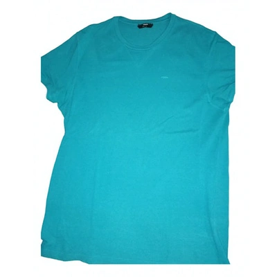 Pre-owned Fendi Turquoise Cotton T-shirts