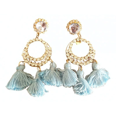 Pre-owned Mercantia Earrings In Turquoise