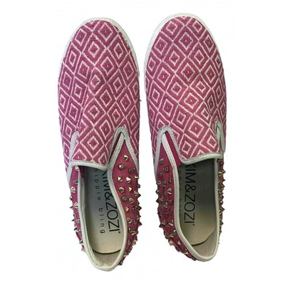 Pre-owned Kim & Zozi Cloth Flats In Pink