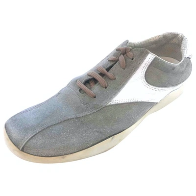 Pre-owned Prada Low Trainers In Grey