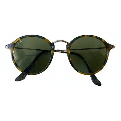 Pre-owned Ray Ban Oval Multicolour Metal Sunglasses