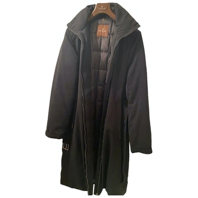 Pre-owned Moncler Coat In Black